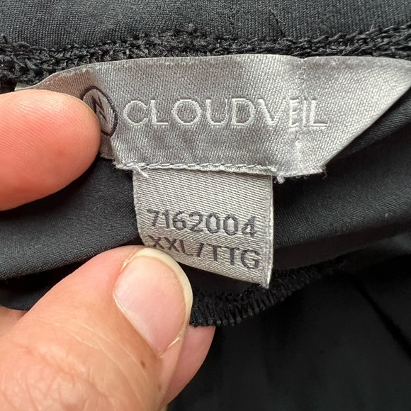 Cloudveil Men's Elastic waist Walking pants Size XXL Black - Picture 10 of 11